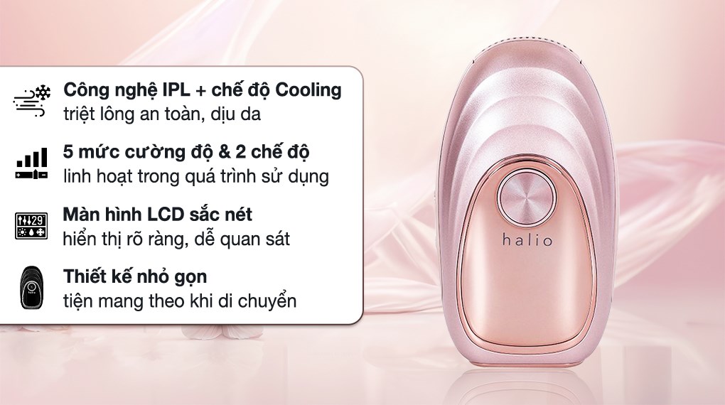 Máy triệt lông Halio IPL Cooling Hair Removal Device