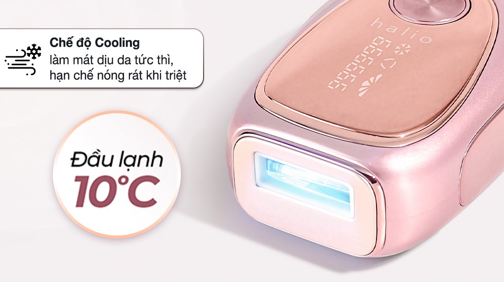 Máy triệt lông Halio IPL Cooling Hair Removal Device