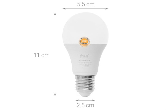 Bóng Led Comet ánh sáng vàng CB01F0053 Màu Trắng