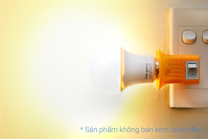 Bóng Led Điện Quang ánh sáng vàng LEDBU11A60 07727 V02 Màu Trắng