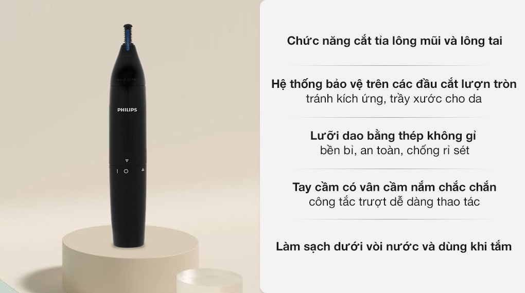 Máy tỉa lông mũi và lông tai Philips NT1650/16