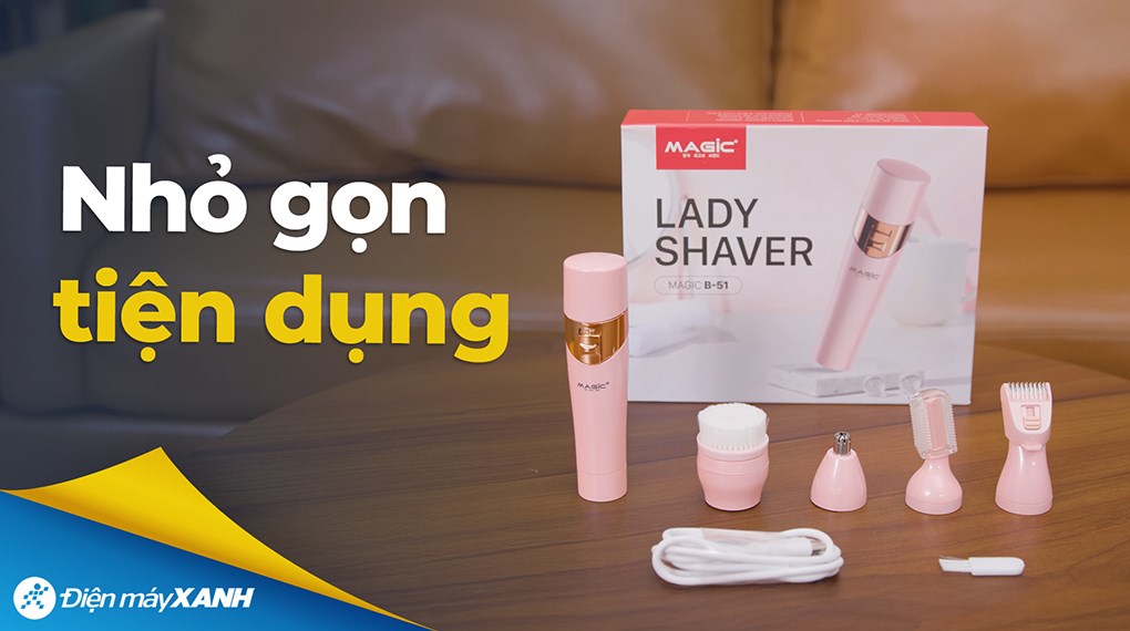 Máy tỉa lông mũi, lông mai, lông mày, râu và tóc mai Magic B-51