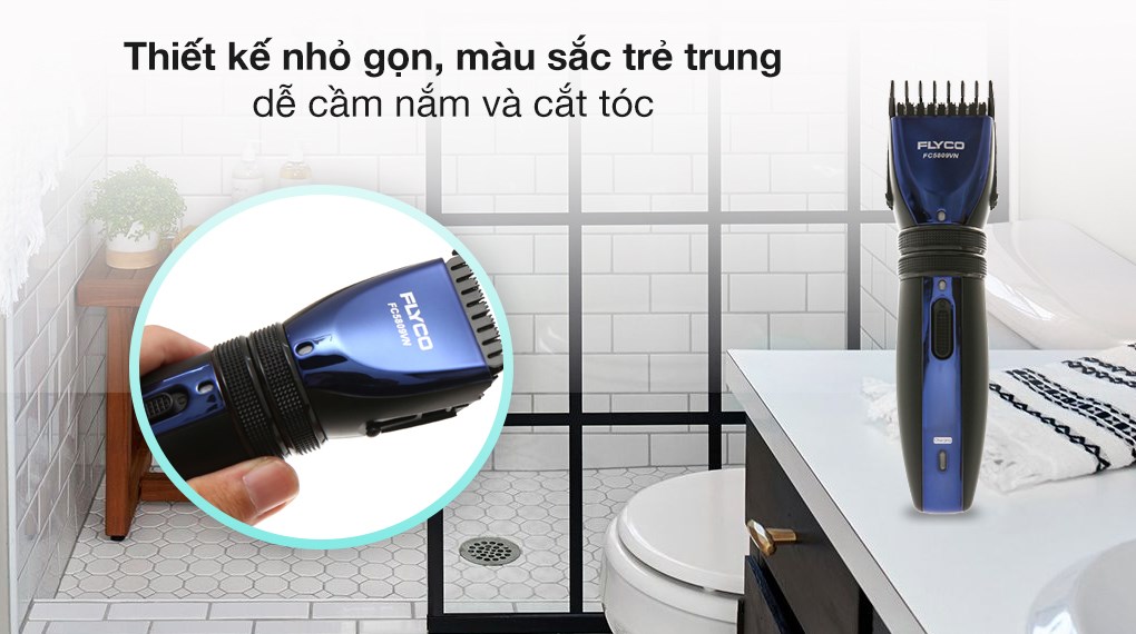 Tông đơ cắt tóc pin sạc Flyco FC5809