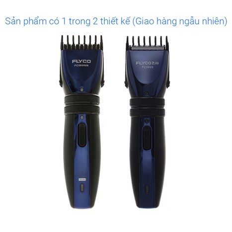 Tông đơ cắt tóc pin sạc Flyco FC5809 Màu Đen - xanh dương