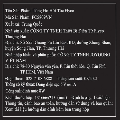 Tông đơ cắt tóc pin sạc Flyco FC5809 Màu Đen - xanh dương