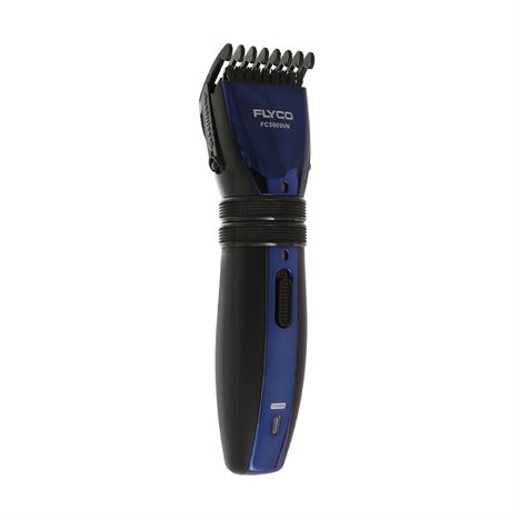 Tông đơ cắt tóc pin sạc Flyco FC5809 Màu Đen - xanh dương