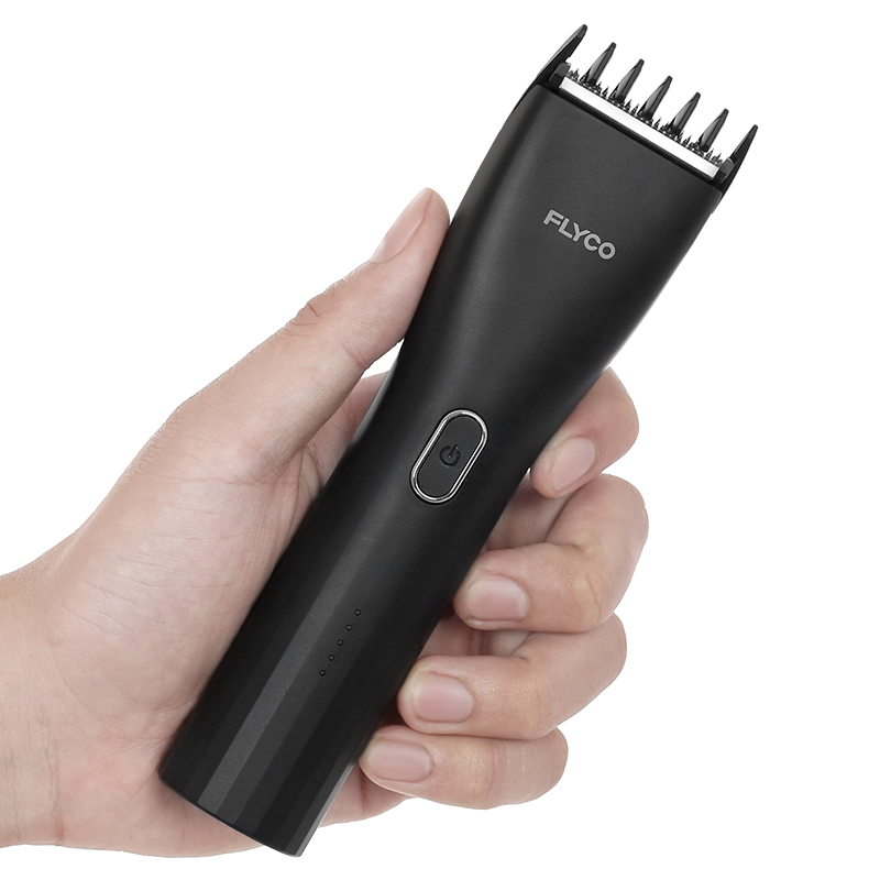 Tông đơ cắt tóc pin sạc Flyco FC1902VN Màu Đen