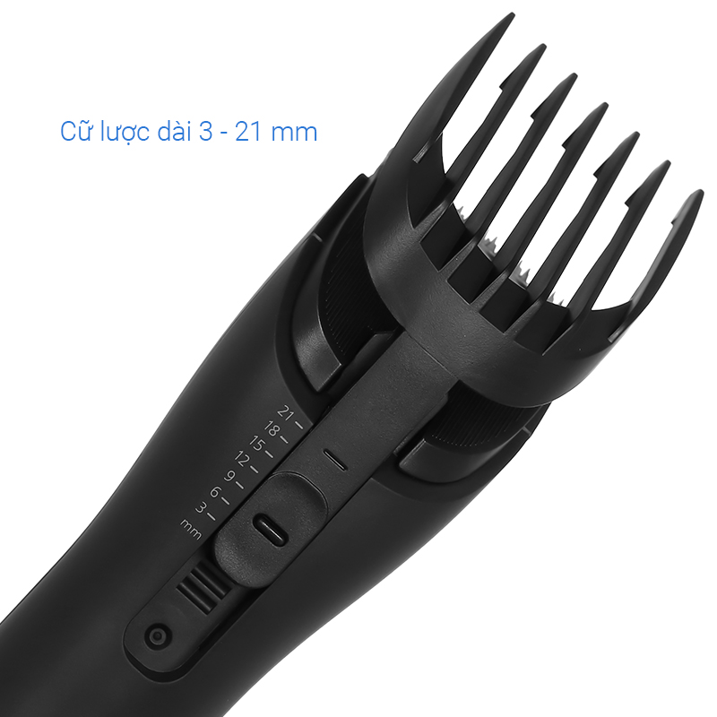 Tông đơ cắt tóc pin sạc Flyco FC1902VN Màu Đen
