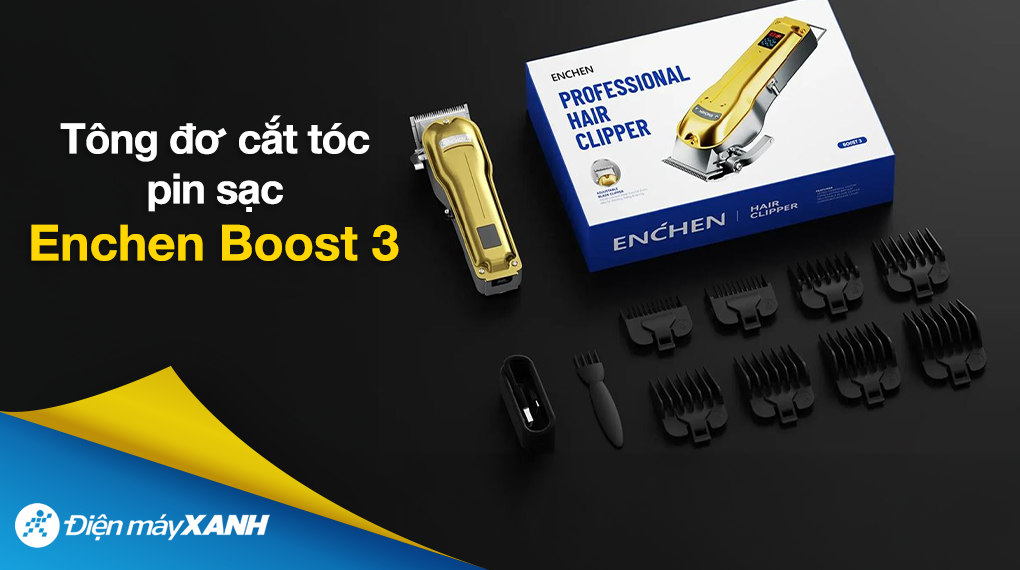 Tông đơ cắt tóc pin sạc Enchen Boost 3