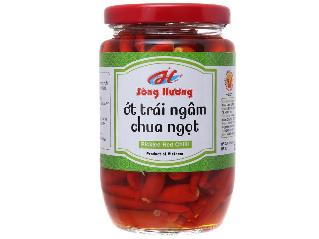 Ớt ngâm chua ngọt Sông Hương hũ 350g 1
