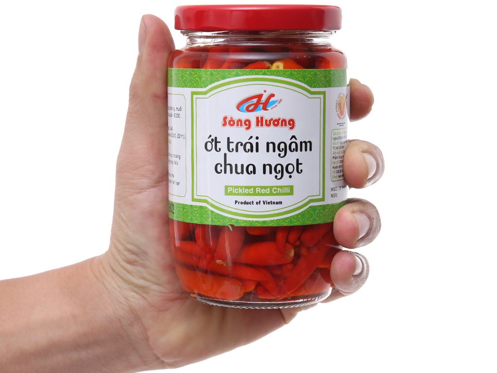 Ớt ngâm chua ngọt Sông Hương hũ 350g 5