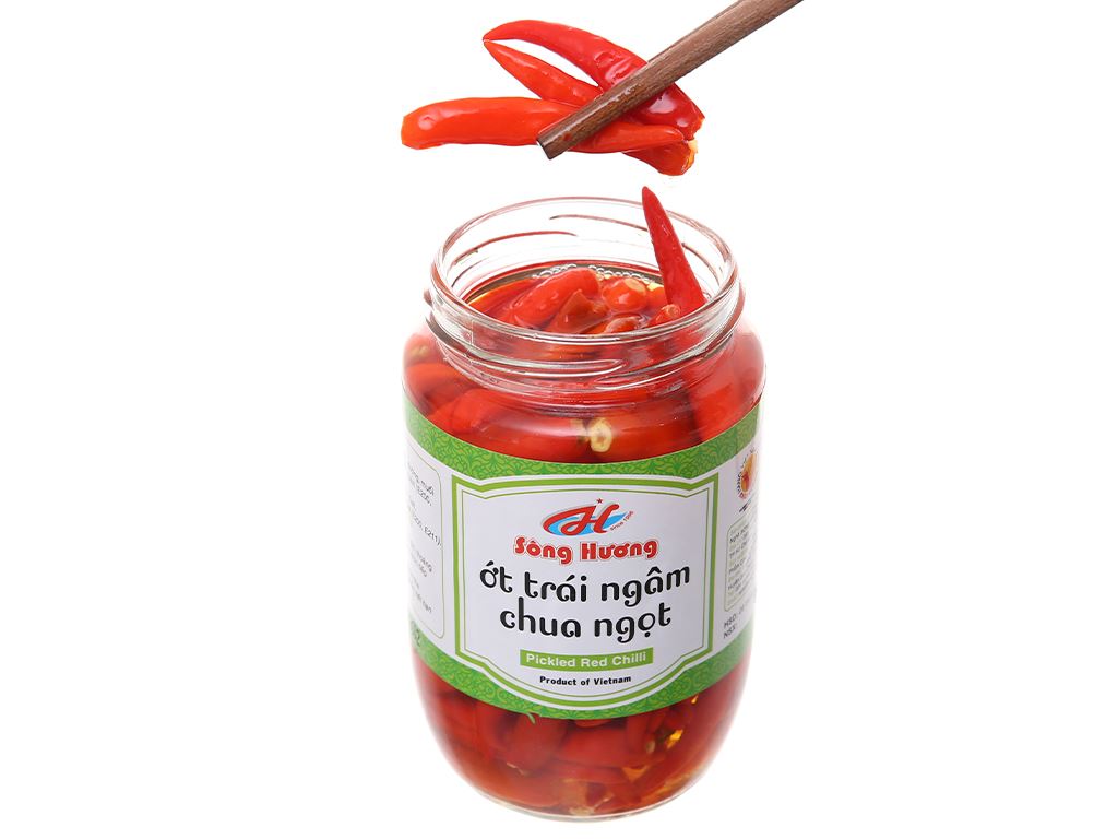 Ớt ngâm chua ngọt Sông Hương hũ 350g 6