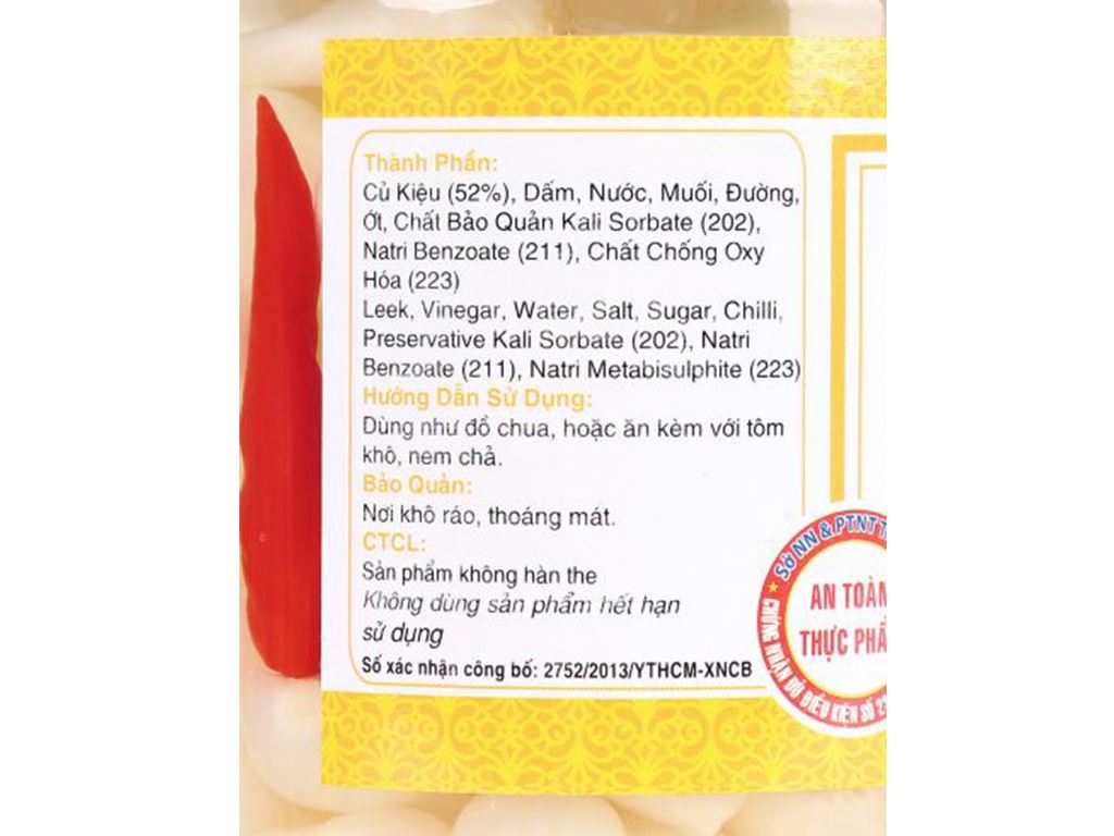 Kiệu ngâm chua ngọt Sông Hương hũ 370g 3