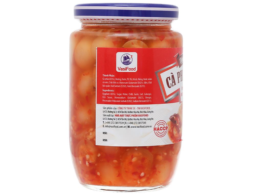 Cà pháo tỏi ớt Vasifood hũ 400g 5