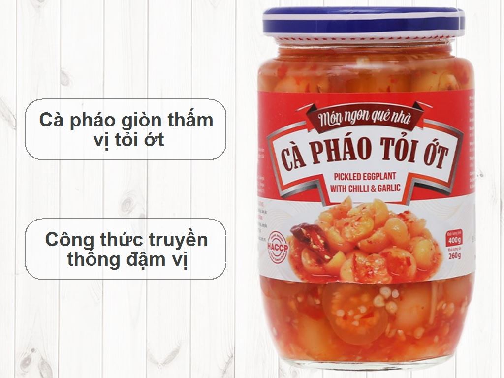 Cà pháo tỏi ớt Vasifood hũ 400g 2