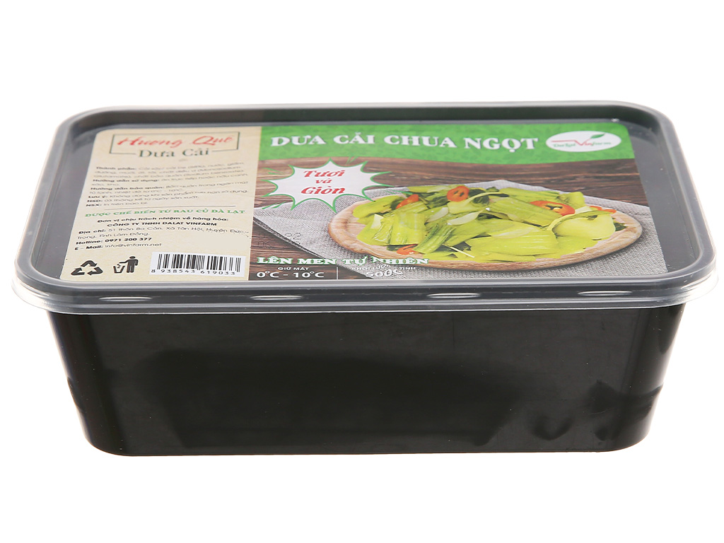 Dưa cải chua ngọt Hương Quê hộp 500g 3