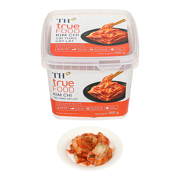 Kim chi cải thảo cắt lát TH True Food 500g