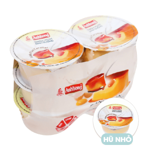 Lốc 6 bánh flan Ánh Hồng hũ nhỏ 54g
