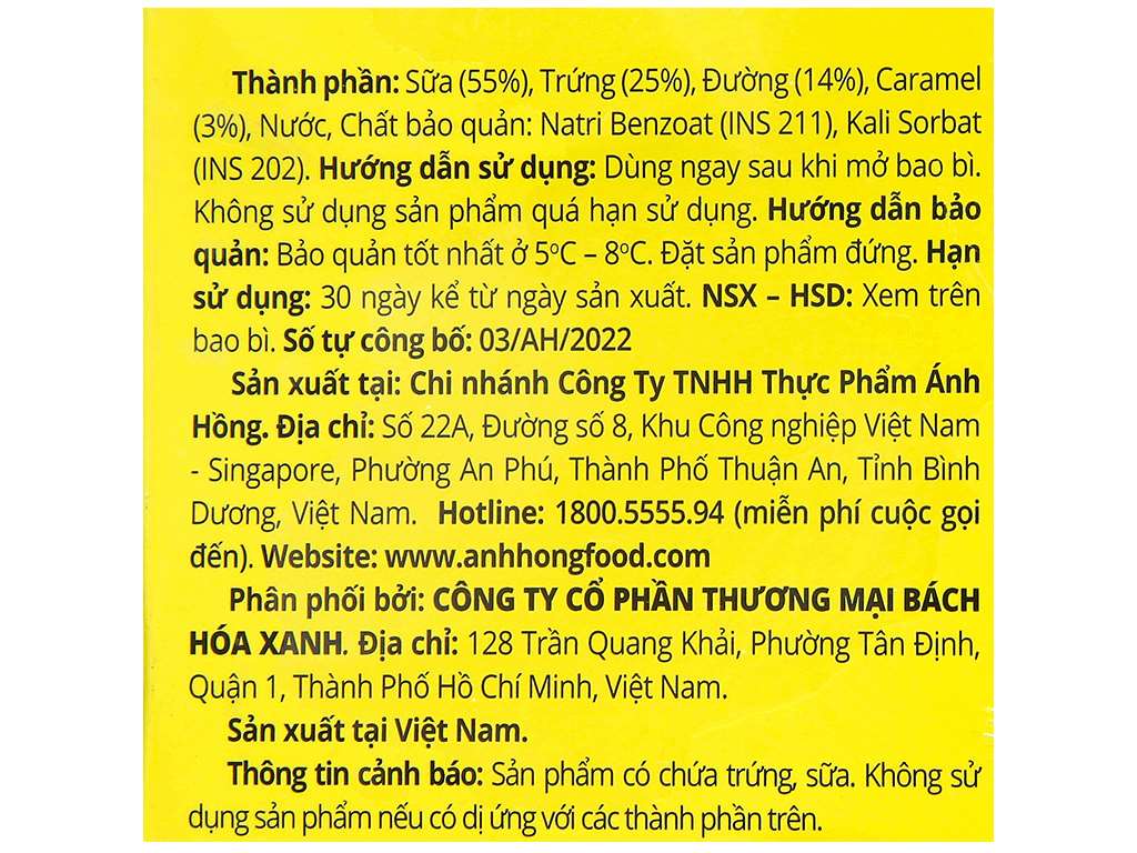 Lốc 10 tặng 2 bánh flan caramel trứng sữa Yess hũ nhỏ 50g 6