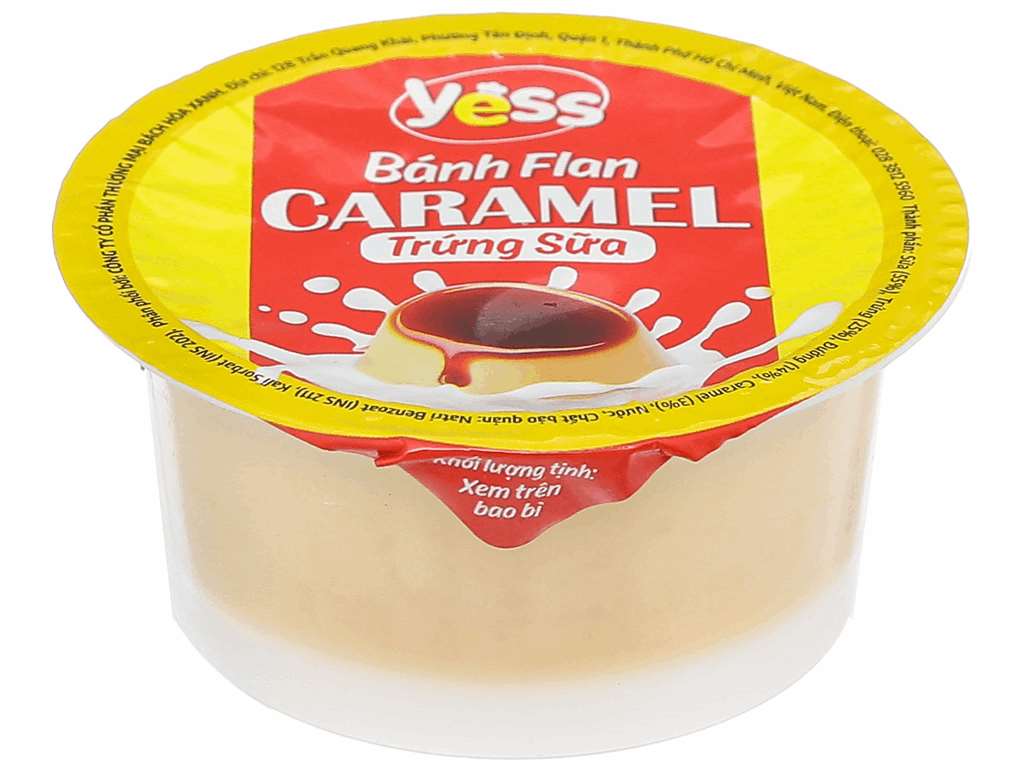 Lốc 10 tặng 2 bánh flan caramel trứng sữa Yess hũ nhỏ 50g 7