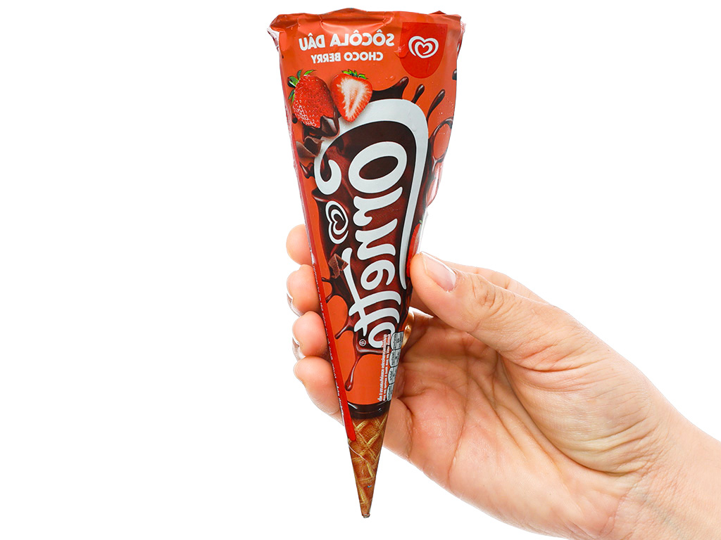 Kem ốc quế socola dâu Cornetto cây 66g 8