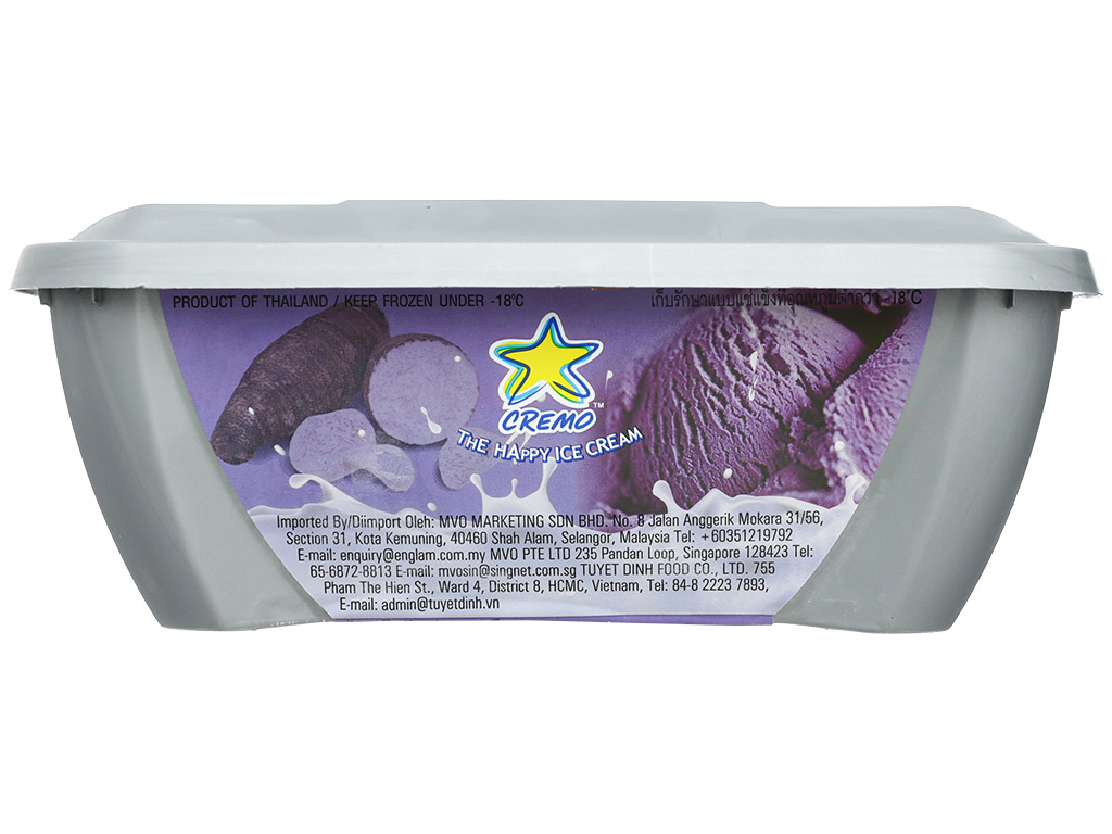 Kem Yam Taro Cremo hộp 900ml 10