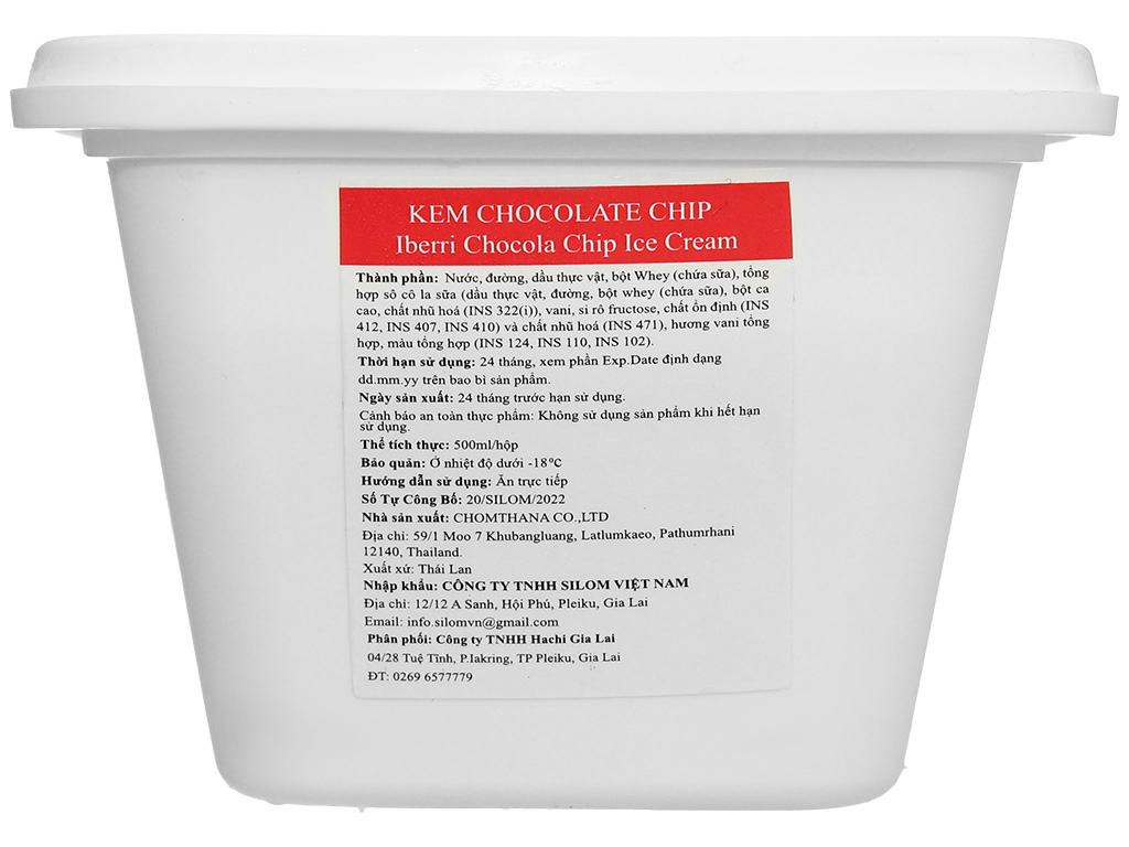 Kem socola mảnh vị vani Iberri hộp 500ml (Nhập khẩu Thái Lan) 14