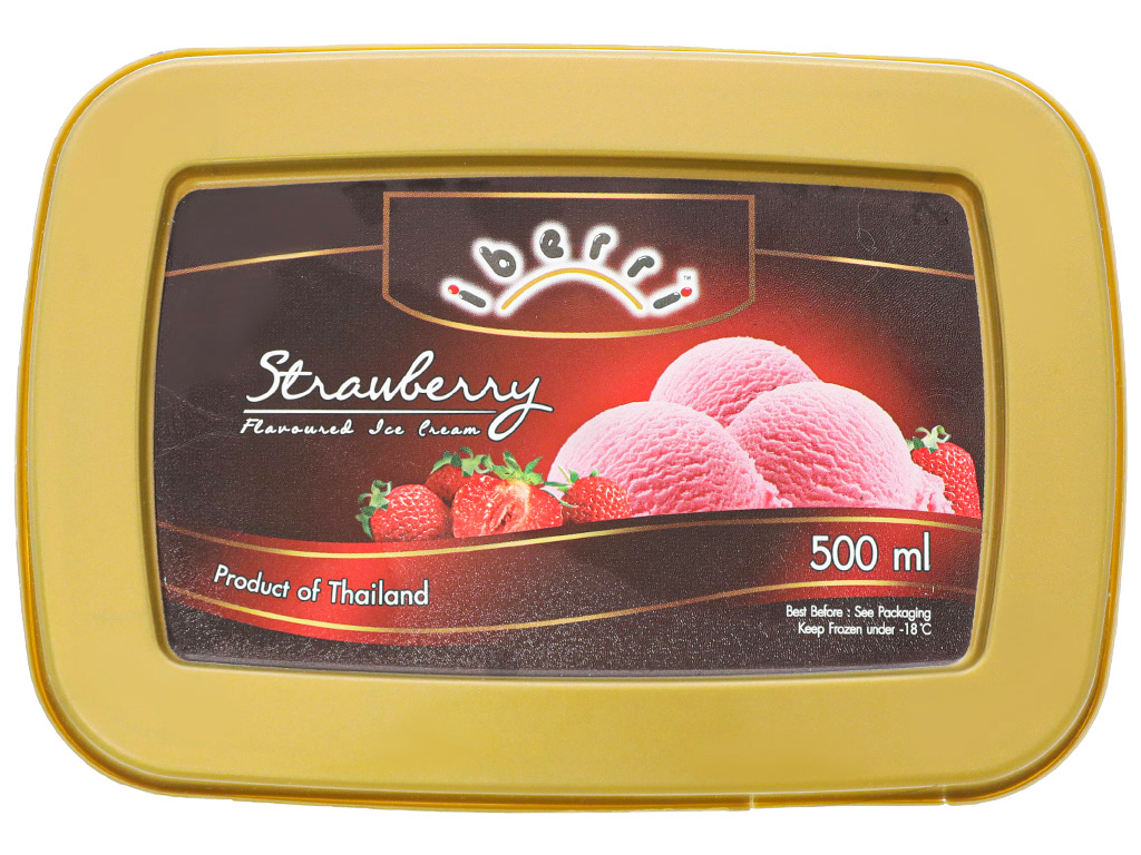 Kem dâu Iberri hộp 500ml 3