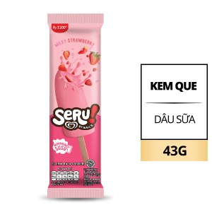 Kem dâu sữa Wall's Seru cây 43g