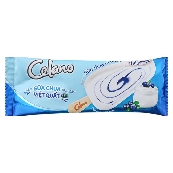 Kem que sữa chua trái cây việt quất Celano 65g (từ 1 tuổi) mát lạnh, thơm ngon - AVAKids.com