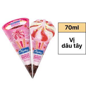 Kem ốc quế dâu tây giòn ngọt Joyday cây 70ml Bách hoá XANH