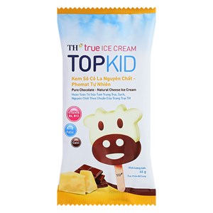 Kem que socola, phomat TH true ICE CREAM TOPKID 46g (từ 2 tuổi)