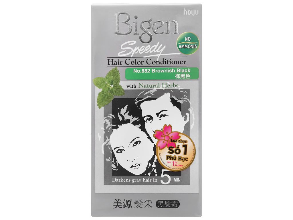 Thuốc nhuộm tóc Bigen 882 nâu đen sẽ giúp cho tóc bạn trở nên mềm mượt, bóng đẹp và góp phần tôn lên vẻ đẹp của bạn. Hãy xem hình ảnh liên quan để tìm hiểu về sản phẩm chất lượng và cách sử dụng đúng cách nhé!