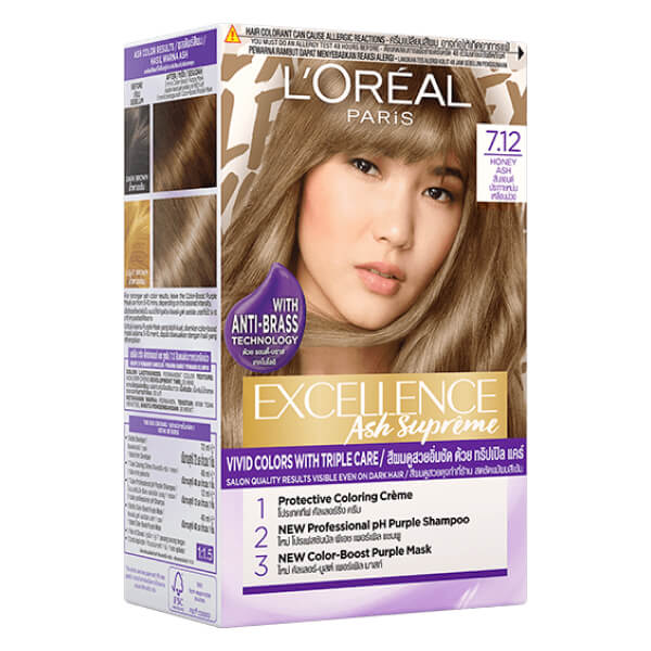 Thuốc nhuộm tóc L'Oreal #7.12 nâu mật ong khói 172ml