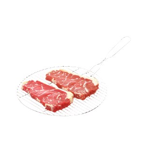 Vỉ nướng inox Tithafac 45x29cm