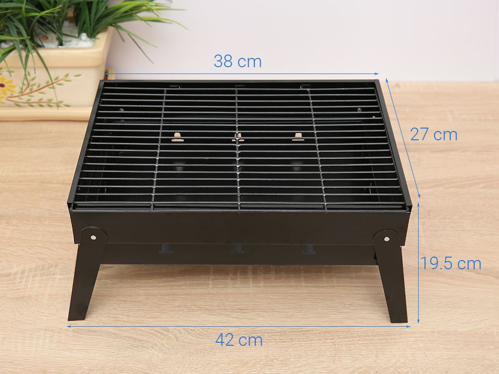 Bếp nướng than thép sơn tĩnh điện Rainy 38cm 7