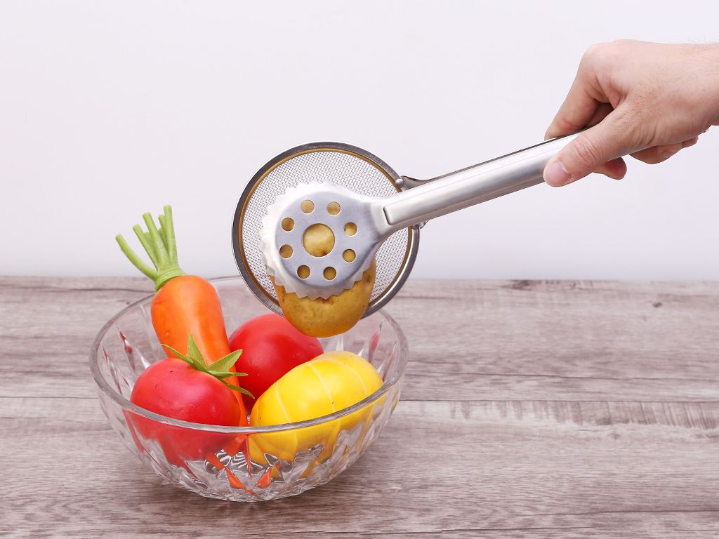 Kẹp gắp lọc dầu lưới Inox Tuyết Mai 1613 30cm 4