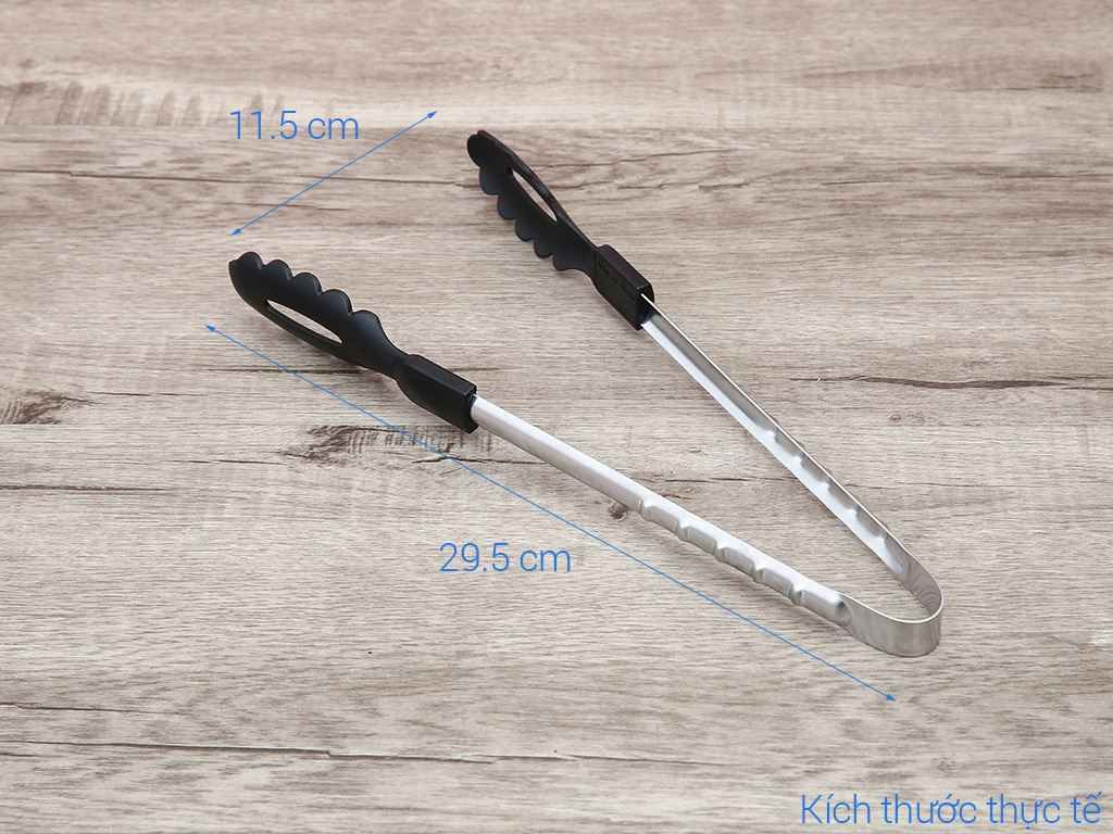 Kẹp gắp đồ nóng Inox Konbini 29cm 5