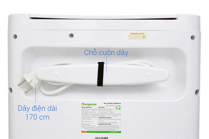 Quạt điều hòa Kangaroo KG50F19 200W Màu Trắng - Đen