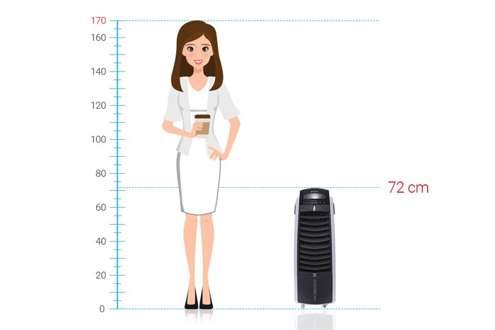 Quạt điều hòa Honeywell ES800 36W Màu Trắng - Đen