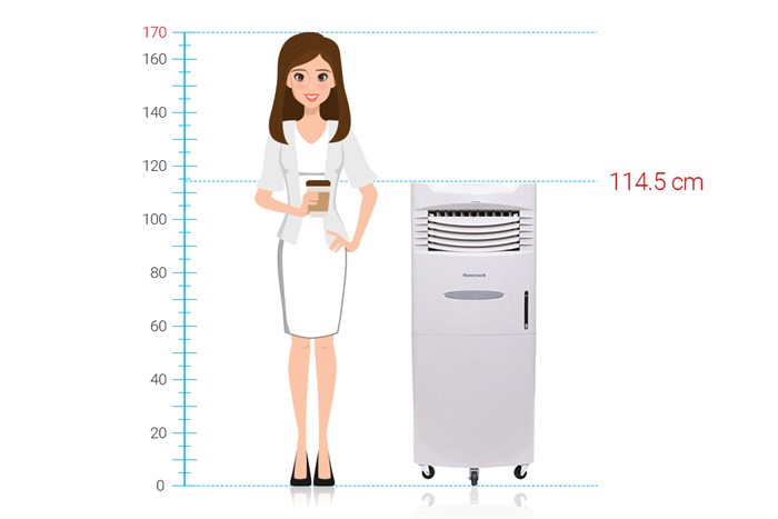 Quạt điều hòa Honeywell CL604AE 230W Màu Trắng