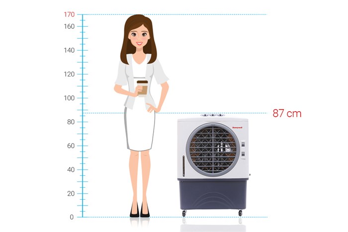 Quạt điều hòa Honeywell CL40PM 140W Màu Trắng - Đen