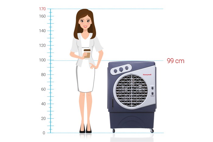 Quạt điều hoà Honeywell CL60PM 220W Màu Trắng - Xám