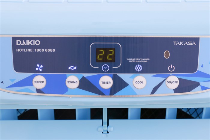 Quạt điều hòa Daikio DKA-04000A 160W Màu Trắng - Xanh
