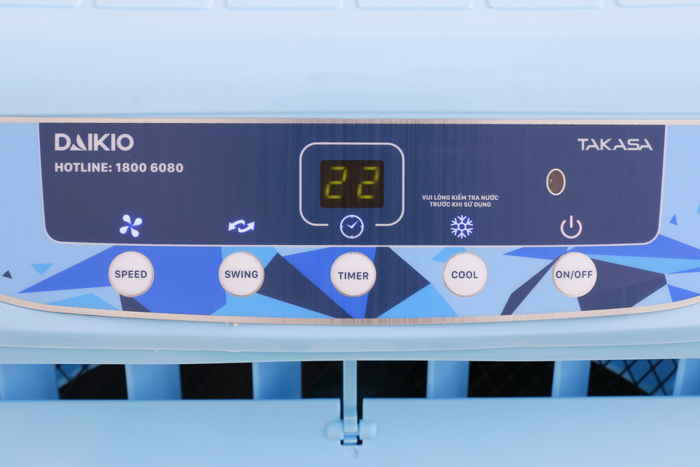 Quạt điều hòa Daikio DKA-04000A 160W Màu Trắng - Xanh