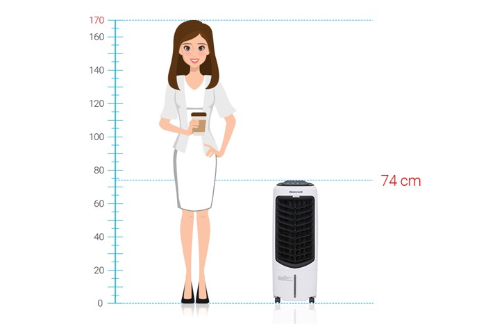Quạt điều hòa Honeywell TC10PE 40W Màu Trắng - Đen