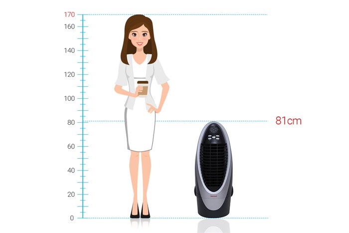 Quạt điều hòa Honeywell CS10XE 100W Màu Đen