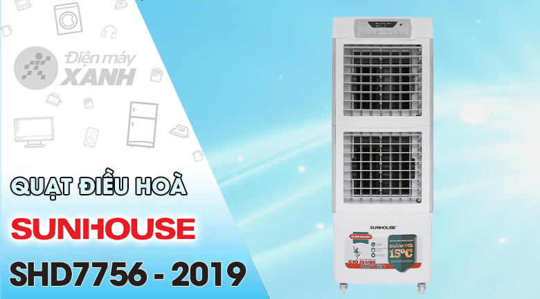 Quạt điều hòa Sunhouse SHD7756 280W