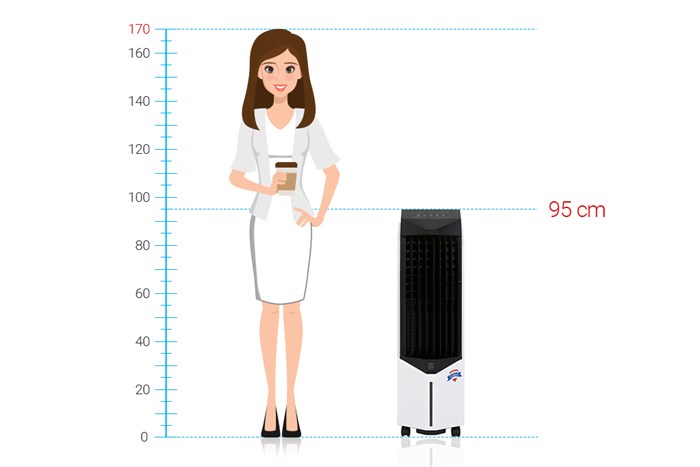 Quạt điều hòa Boss S-102 100W Màu Đen