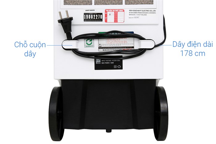 Quạt điều hòa Boss S-102 100W Màu Đen